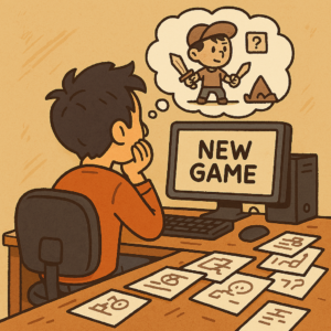 Diseñador de videojuegos en la etapa de concepto