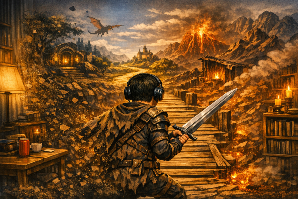 Inmersión. Imagen generada IA.